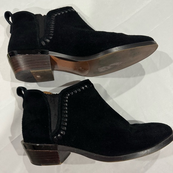 Coach Shoes - Coach Black Suede Carter Ankle Booties